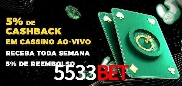 Promoções do cassino ao Vivo 5533bet